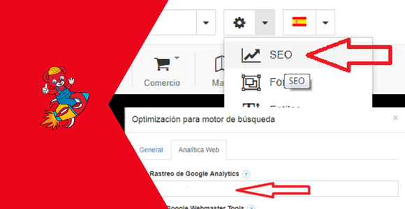 insertar Google Analytics